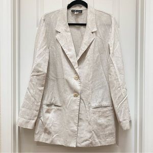 Sag Harbor Lightweight Notch Single Breasted Oatmeal Blazer